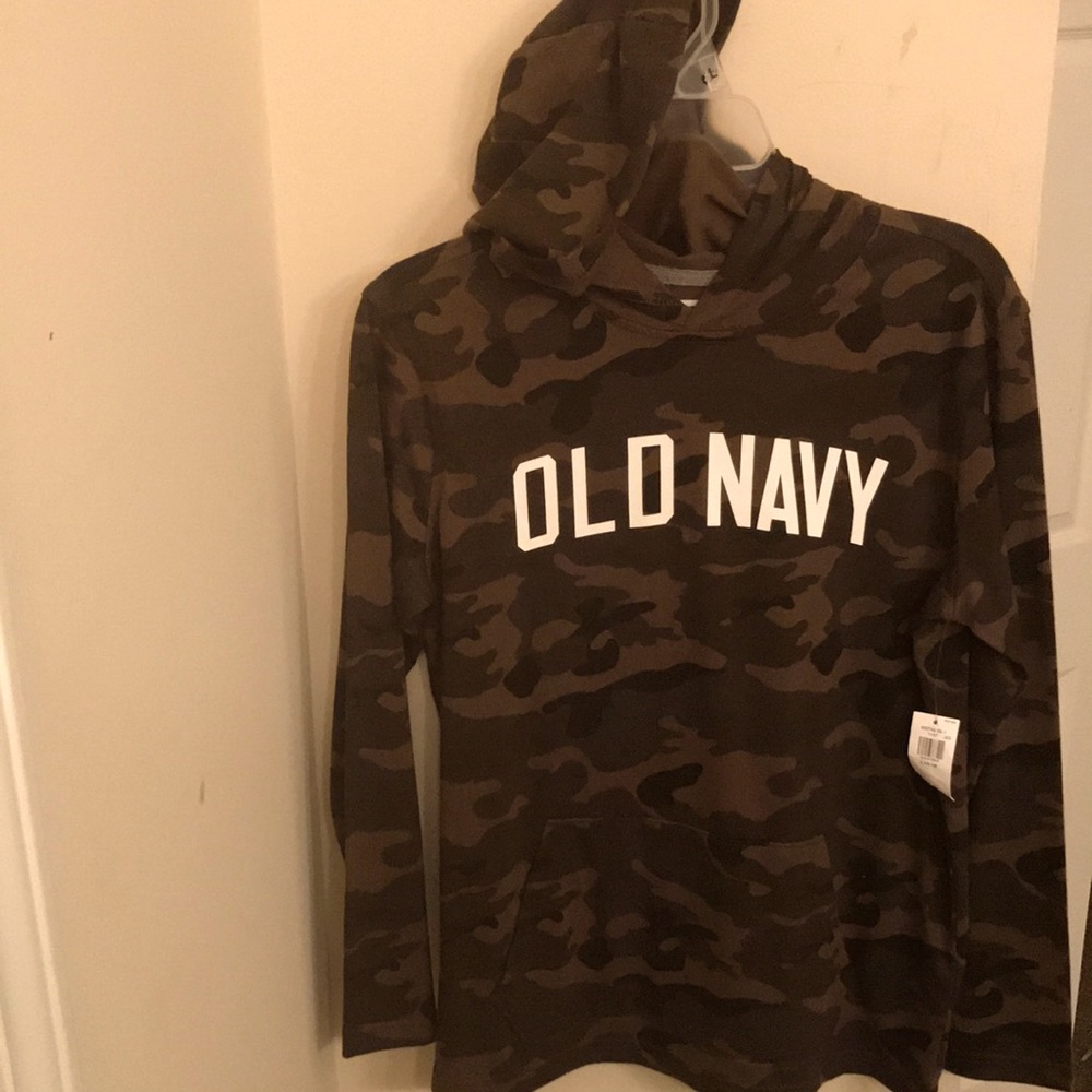 Boys- Old Navy Camo Hoodie- Size 10/12 Large